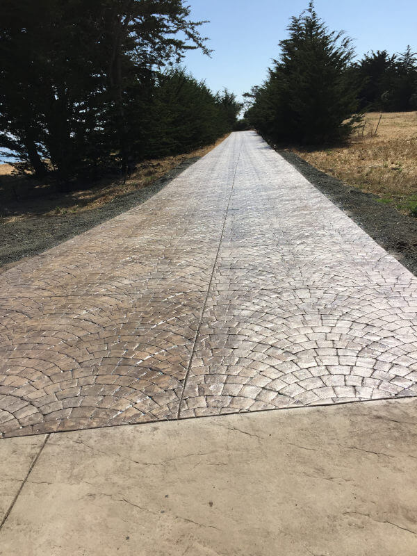 Creative Concrete & Design - Long Decorative Driveway Completed in Cambria