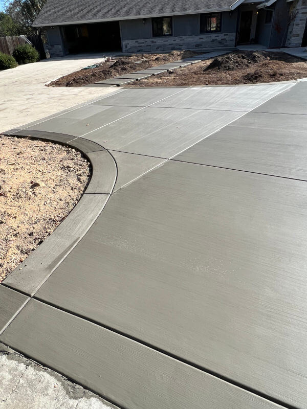 Fresh Concrete Driveway Completed
