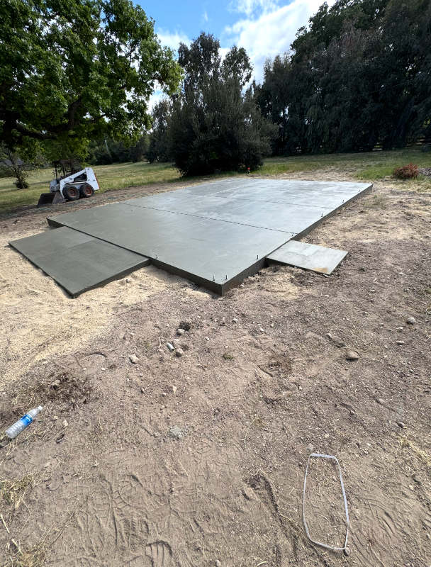 Small foundation for a Tough Shed
